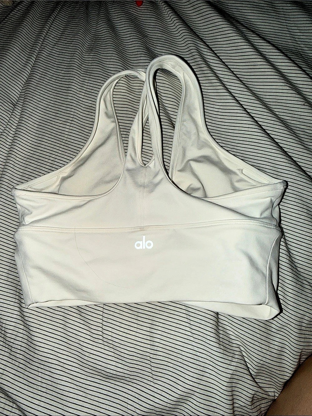alo White Sports Bra Like New